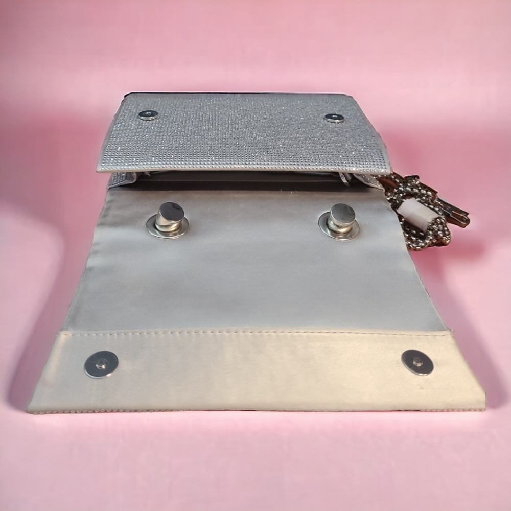 SOLD! Zara Sparkly Mini City Bag - Silver - Picture 6 of 8